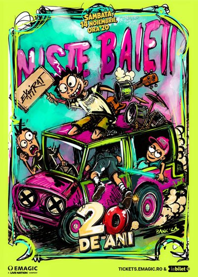 Concert Niște Băieți – 20 de ANI la Expirat – Halele Carol din București