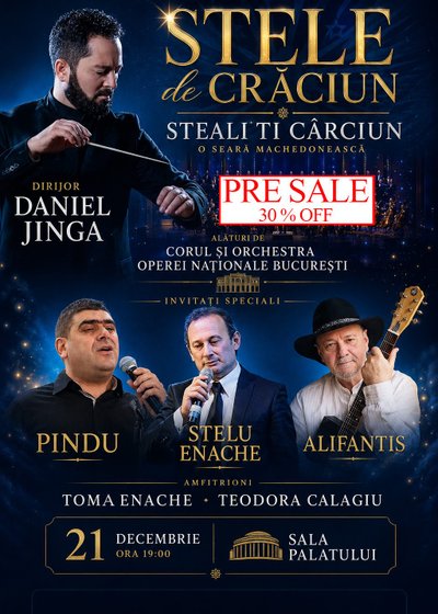 Concert Stele de Crăciun la Sala Palatului din București