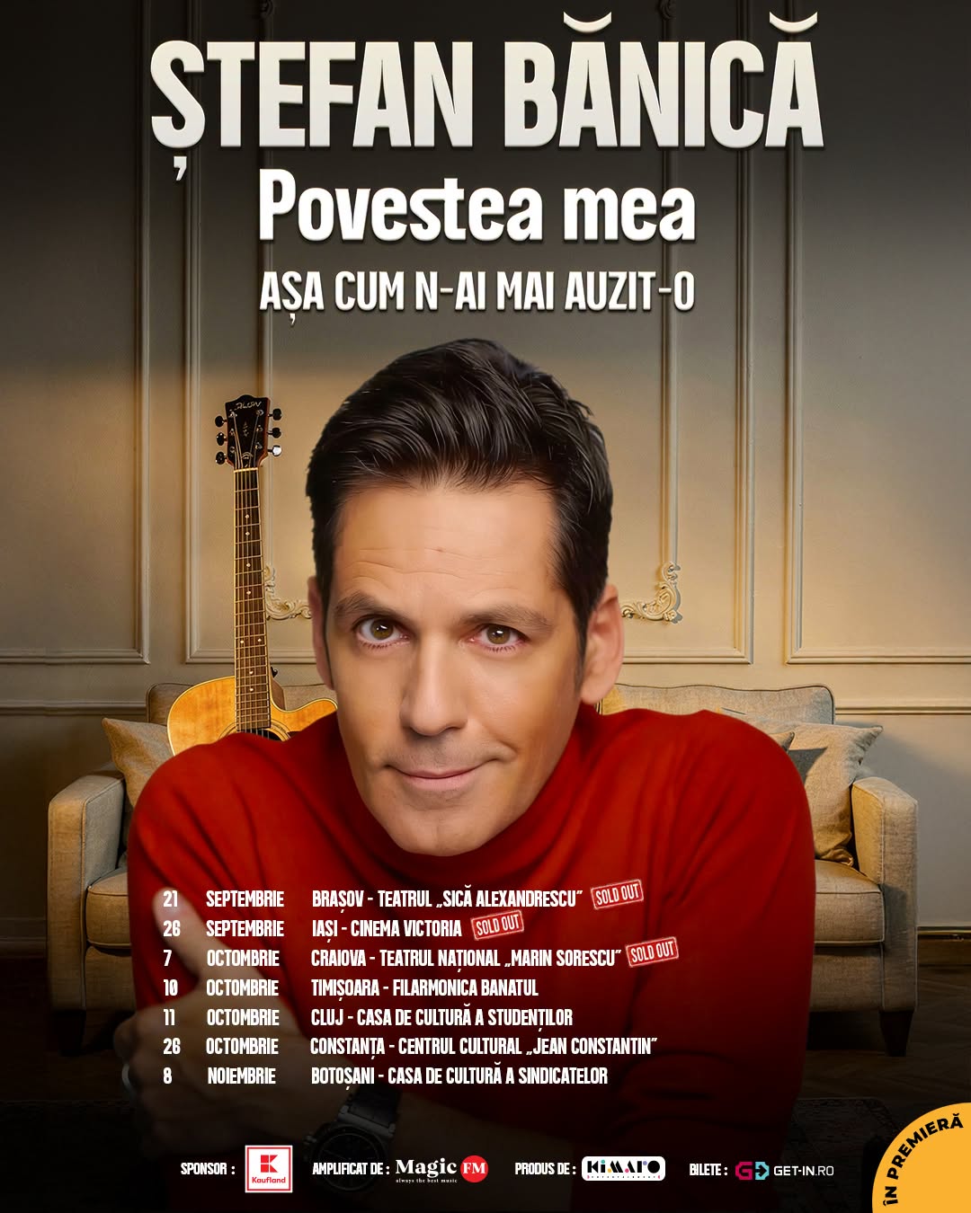 Ștefan Bănică – Povestea mea – Turneu național