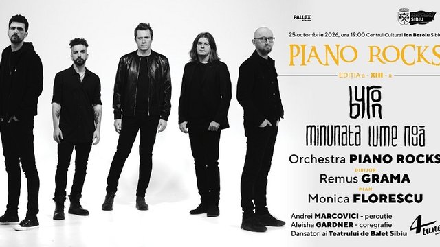 Concert byron – PIANO ROCKS simfonic la Centrul Cultural Ion Besoiu din Sibiu — landscape