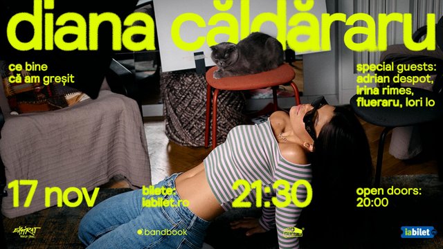 Concert Diana Căldăraru – Ce bine că am greșit la Expirat Halele Carol din București — landscape
