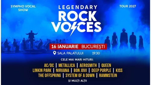 Concert Legendary Rock Voices la Sala Palatului din București — landscape