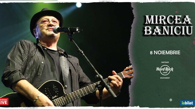 Concert Mircea Baniciu la Hard Rock Cafe din București — landscape