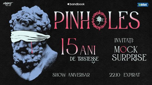 Concert Pinholes – Aniversare 15 ani „Tristesse” la Expirat Halele Carol din București — landscape