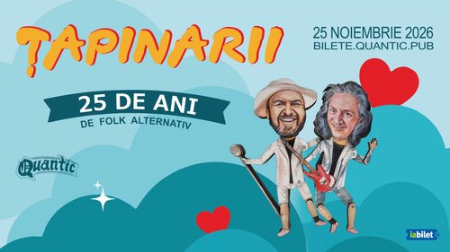 Concert Țapinarii – 25 de ani de folk alternativ la Quantic din București — landscape