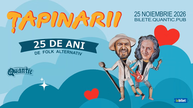 Concert Țapinarii – 25 de ani de folk alternativ la Quantic din București — landscape