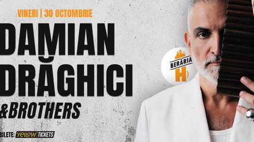 Damian Drăghici & Brothers în concert la Berăria H | 30 octombrie 2026 — landscape