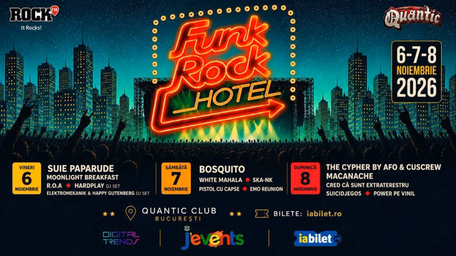 Funk Rock Hotel 2026 la București — landscape