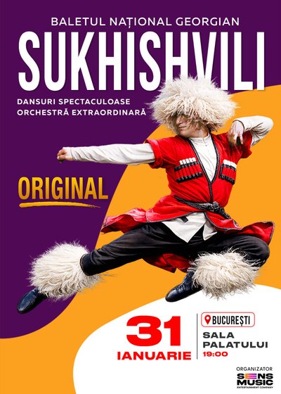 Baletul Național Georgian „Sukhishvili” la Sala Palatului din București