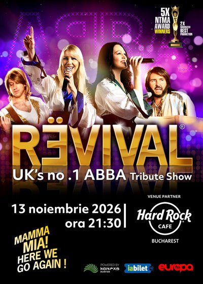 Concert ABBA Tribute Band REVIVAL la Hard Rock Cafe din București