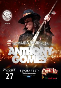Concert Anthony Gomes – Romania Tour 2026 la Quantic din București