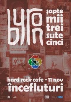 Concert byron – Încefluturi la Hard Rock Cafe din București