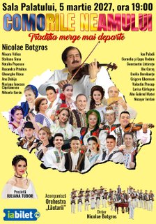 Concert Comorile Neamului la Sala Palatului din București