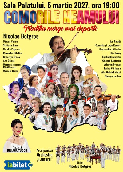 Concert Comorile Neamului la Sala Palatului din București