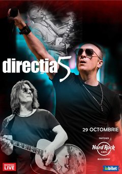 Concert Directia 5 la Hard Rock Cafe din București
