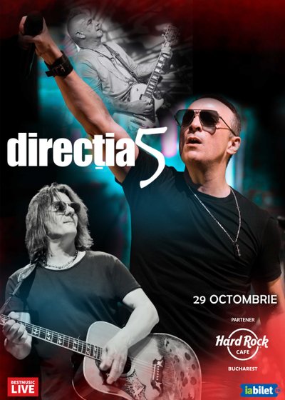 Concert Directia 5 la Hard Rock Cafe din București