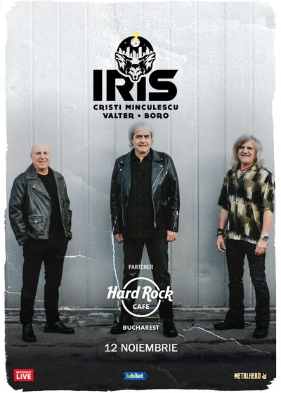 Concert IRIS – Cristi Minculescu, Valter si Boro la Hard Rock Cafe din Bucureşti