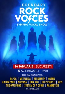 Concert Legendary Rock Voices la Sala Palatului din București