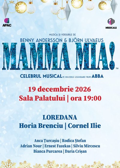 Musicalul Mamma Mia! la Sala Palatului din București