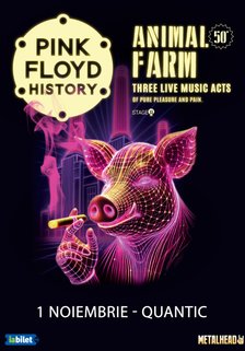 Concert Pink Floyd History – Animal Farm la Quantic din București