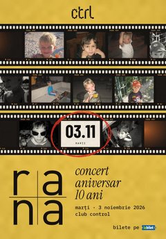 Concert Rana – Concert aniversar 10 ani la Club Control din București