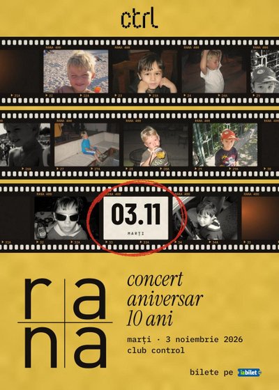 Concert Rana – Concert aniversar 10 ani la Club Control din București